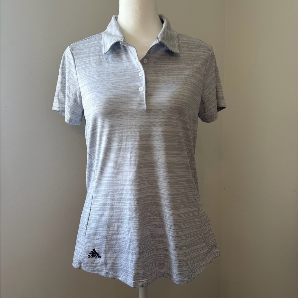 Adidas Women's Size S Light Gray Button Down Shirt